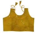 Vamika Bottle Green Georgette Mirror Work Blouse - Distacart