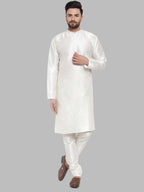 Jompers Men White Solid Kurta Only - Distacart