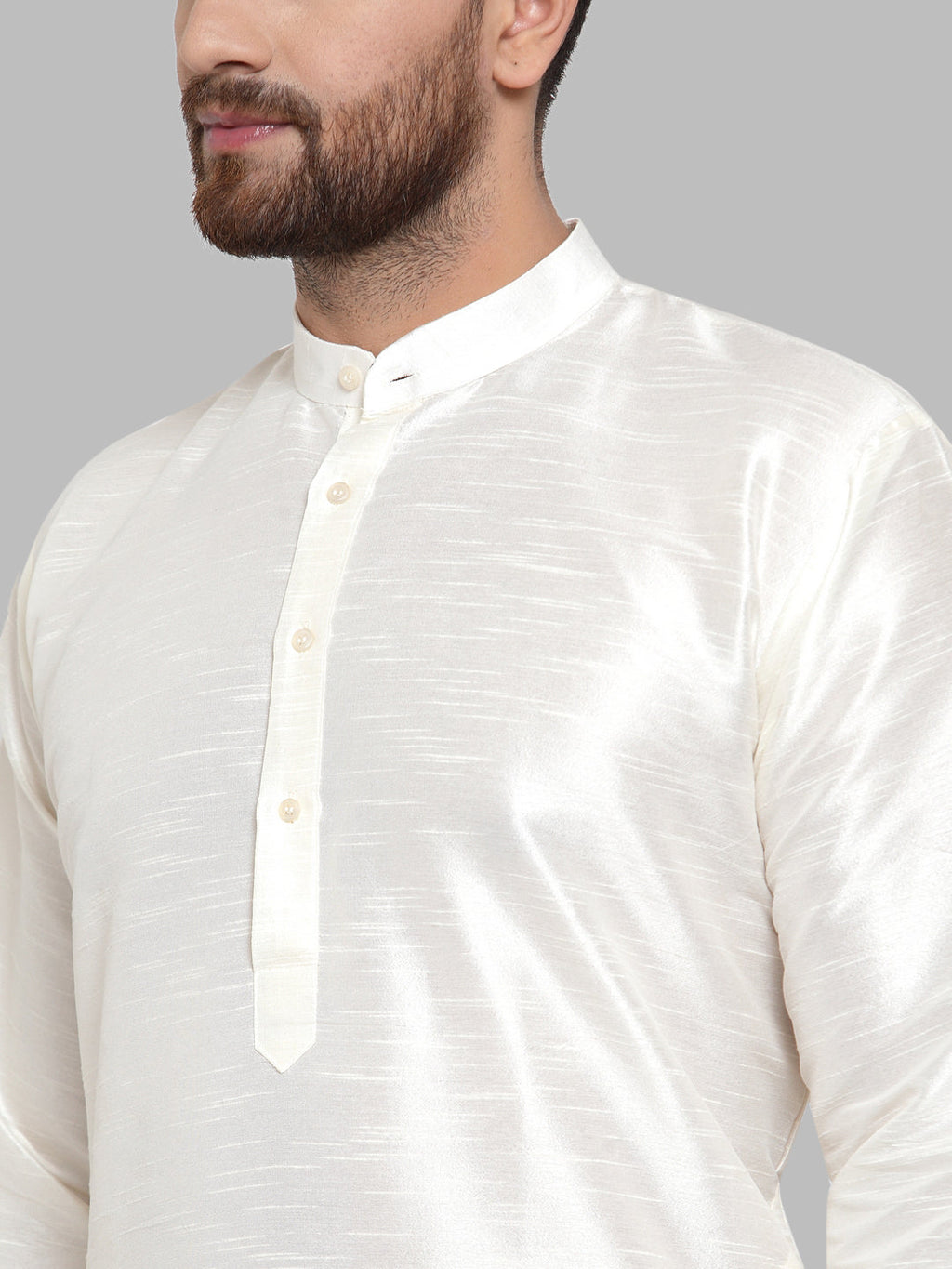 Jompers Men White Solid Kurta Only - Distacart