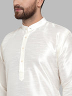 Jompers Men White Solid Kurta Only - Distacart
