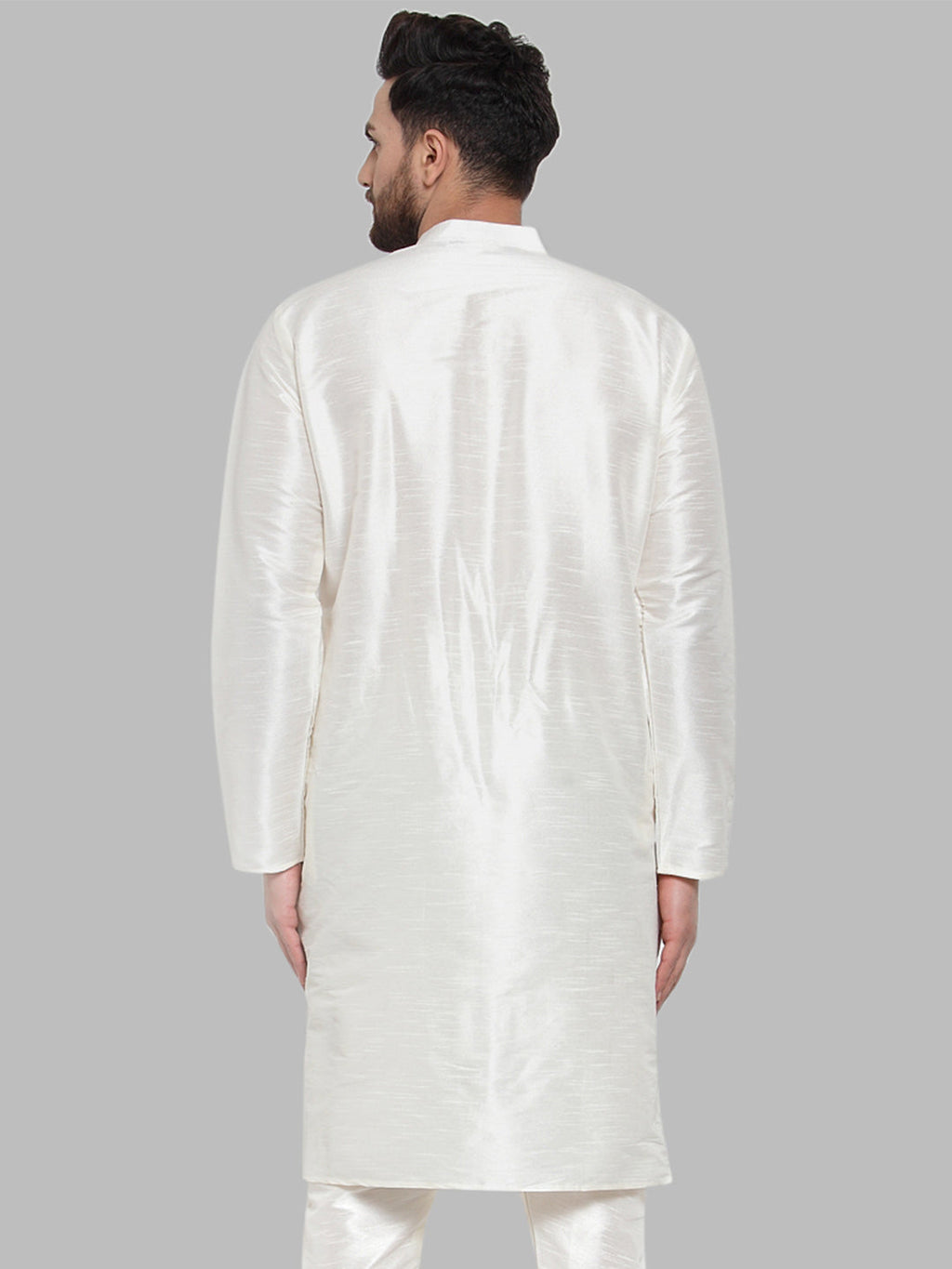 Jompers Men White Solid Kurta Only - Distacart