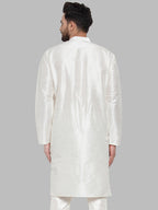 Jompers Men White Solid Kurta Only - Distacart