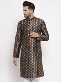 Jompers Men Black Printed Kurta Only - Distacart