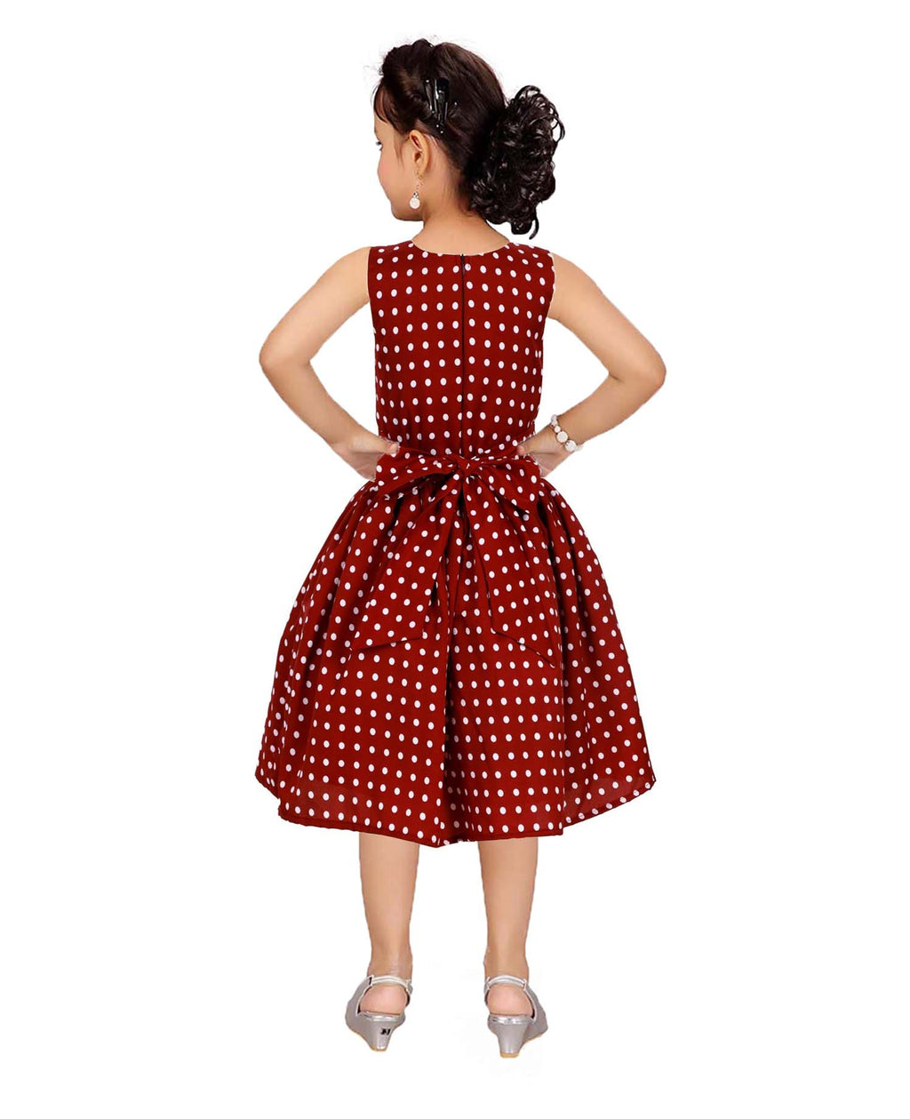 Asmaani Kids Party Wear Stylish Dresses, Perfect for Parties, Functions & Vacations - Maroon