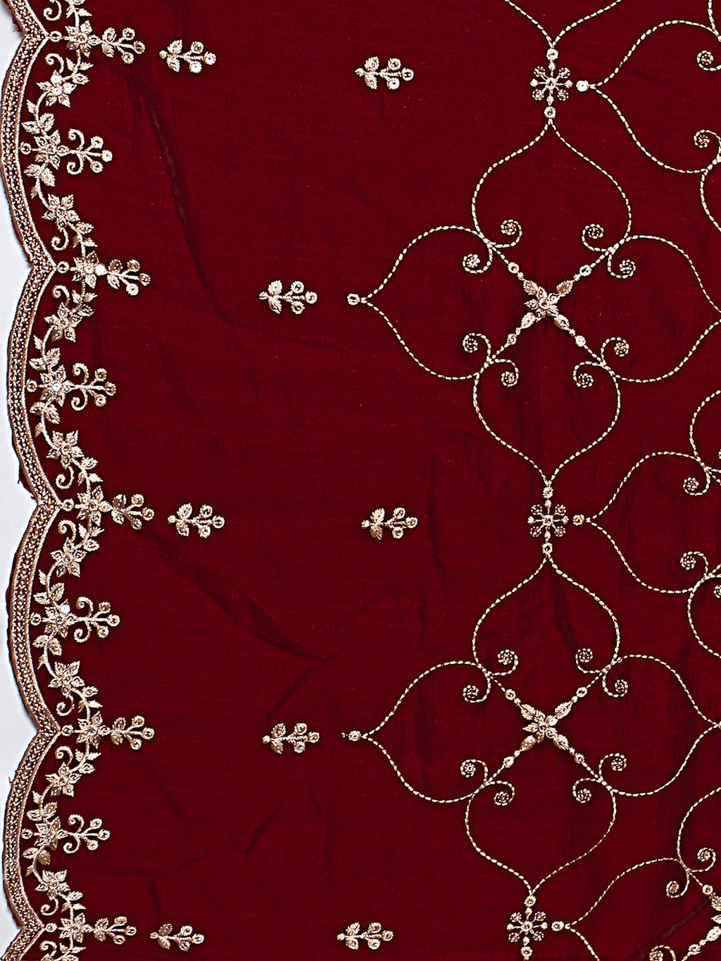 Sequinned Embroidered Kurta With Pant & Embroidered Dupatta Premium, Multicolor - Hiral Fashion