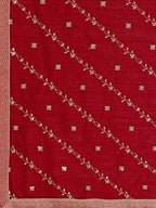 Sequined Embroidered Straight Kurta With Trousers & With Embroidered Dupatta Premium, Multicolor - Hiral Fashion