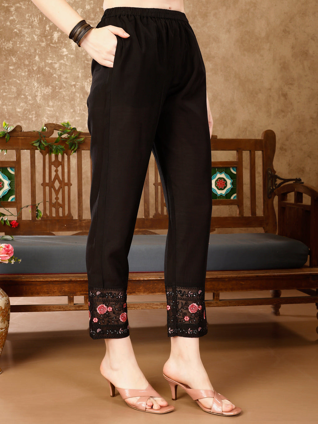 Pakistani Embroidered Kurta With Embroidered Pant & Embroidered Dupatta Premium Luxury, Multicolor - Hiral Fashion