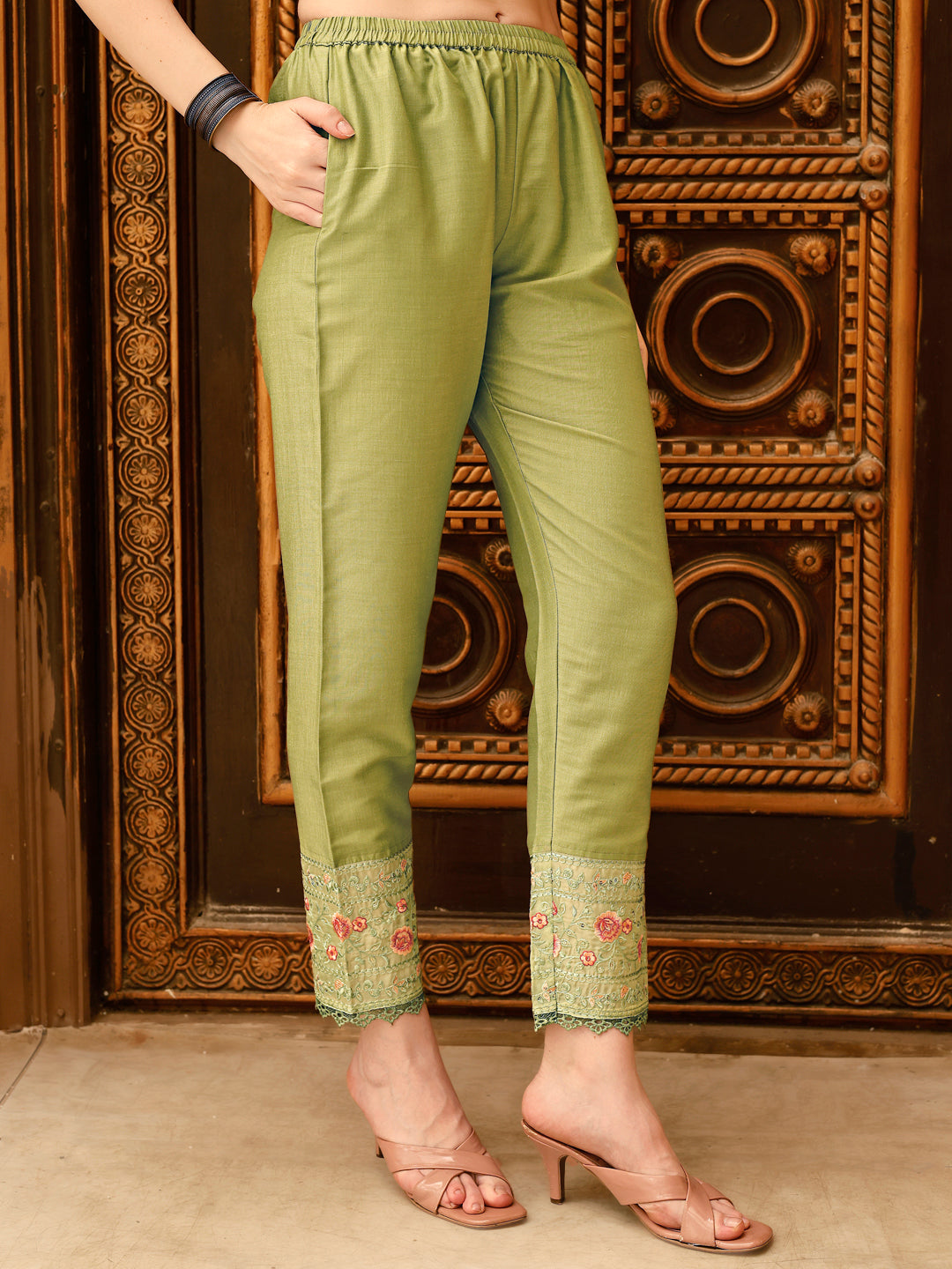 Pakistani Embroidered Kurta With Embroidered Pant & Embroidered Dupatta Premium Luxury, Multicolor - Hiral Fashion