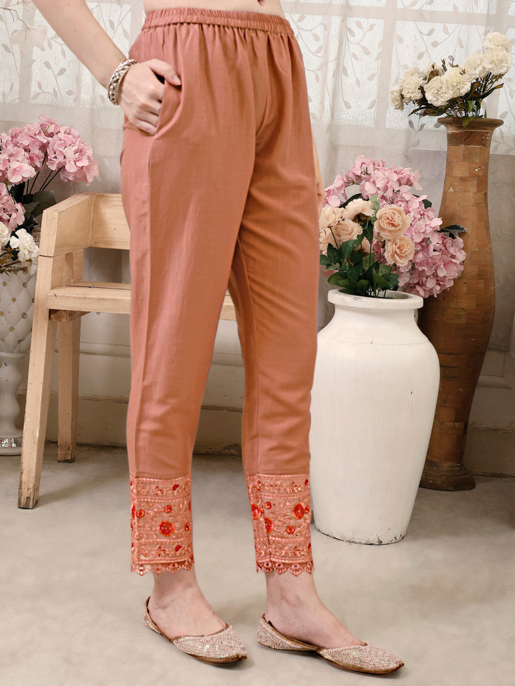 Pakistani Embroidered Kurta With Embroidered Pant & Embroidered Dupatta Premium Luxury, Multicolor - Hiral Fashion - Distacart