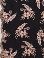 Embroidered Kurta With Pant & Floral Printed Cut Embroidered Work Dupatta Premium, Multicolor - Hiral Fashion - Distacart