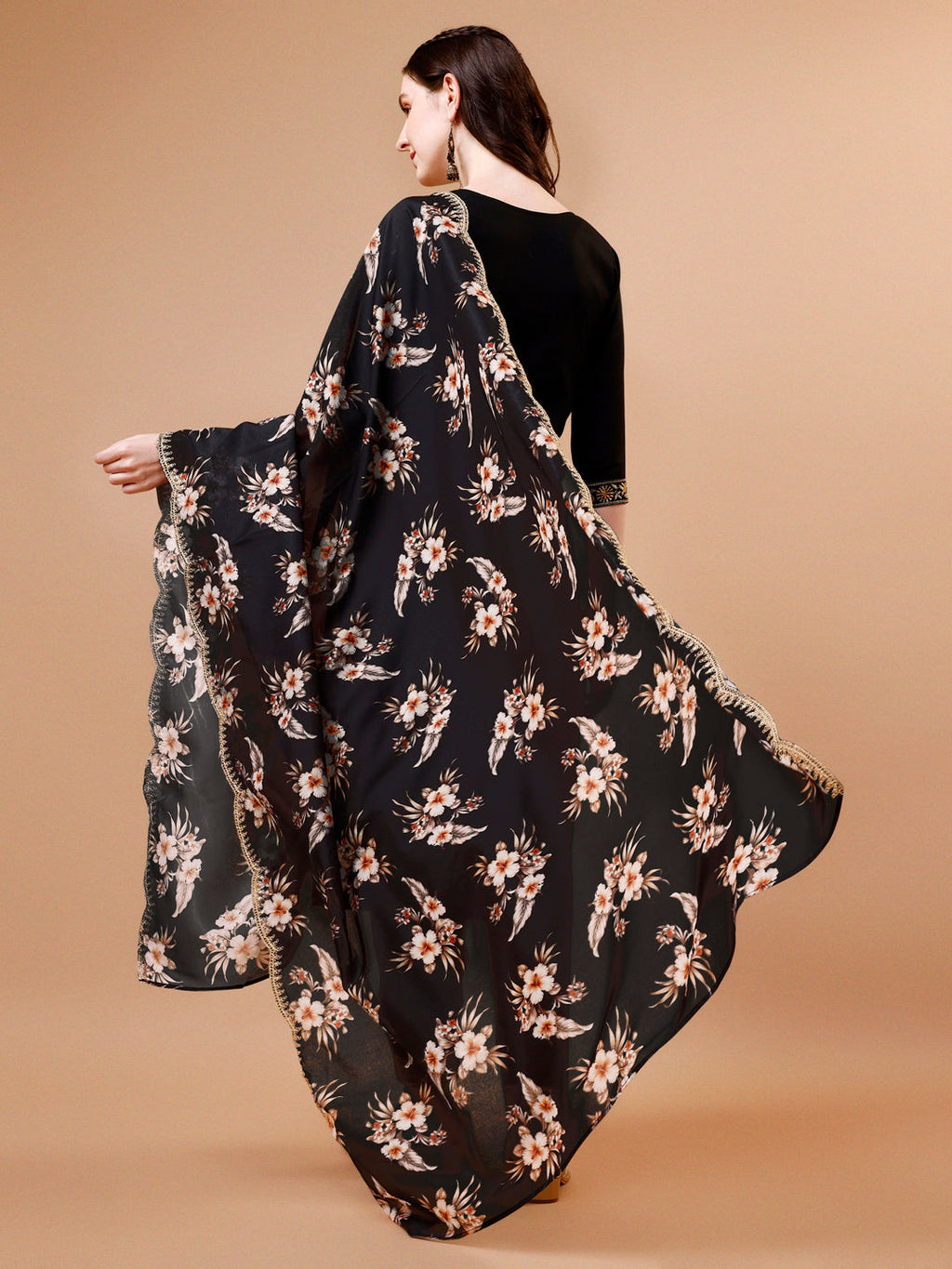 Embroidered Kurta With Pant & Floral Printed Cut Embroidered Work Dupatta Premium, Multicolor - Hiral Fashion - Distacart