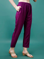 Embroidered Kurta With Pant & Chanderi Dupatta, Multicolor - Hiral Fashion - Distacart