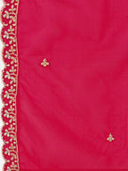 Embroidered Kurta With Pant & Embroidered Dupatta, Pink - Hiral Fashion - Distacart
