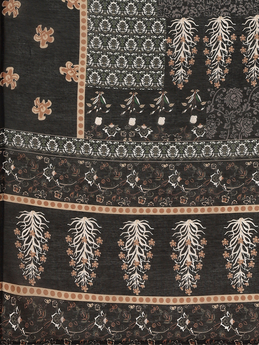 Hand Embroidered & Printed Kurta With Pant & Dupatta, Multicolor - Hiral Fashion - Distacart