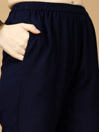 Hand Embroidered & Printed Kurta With Pant & Dupatta, Multicolor - Hiral Fashion - Distacart