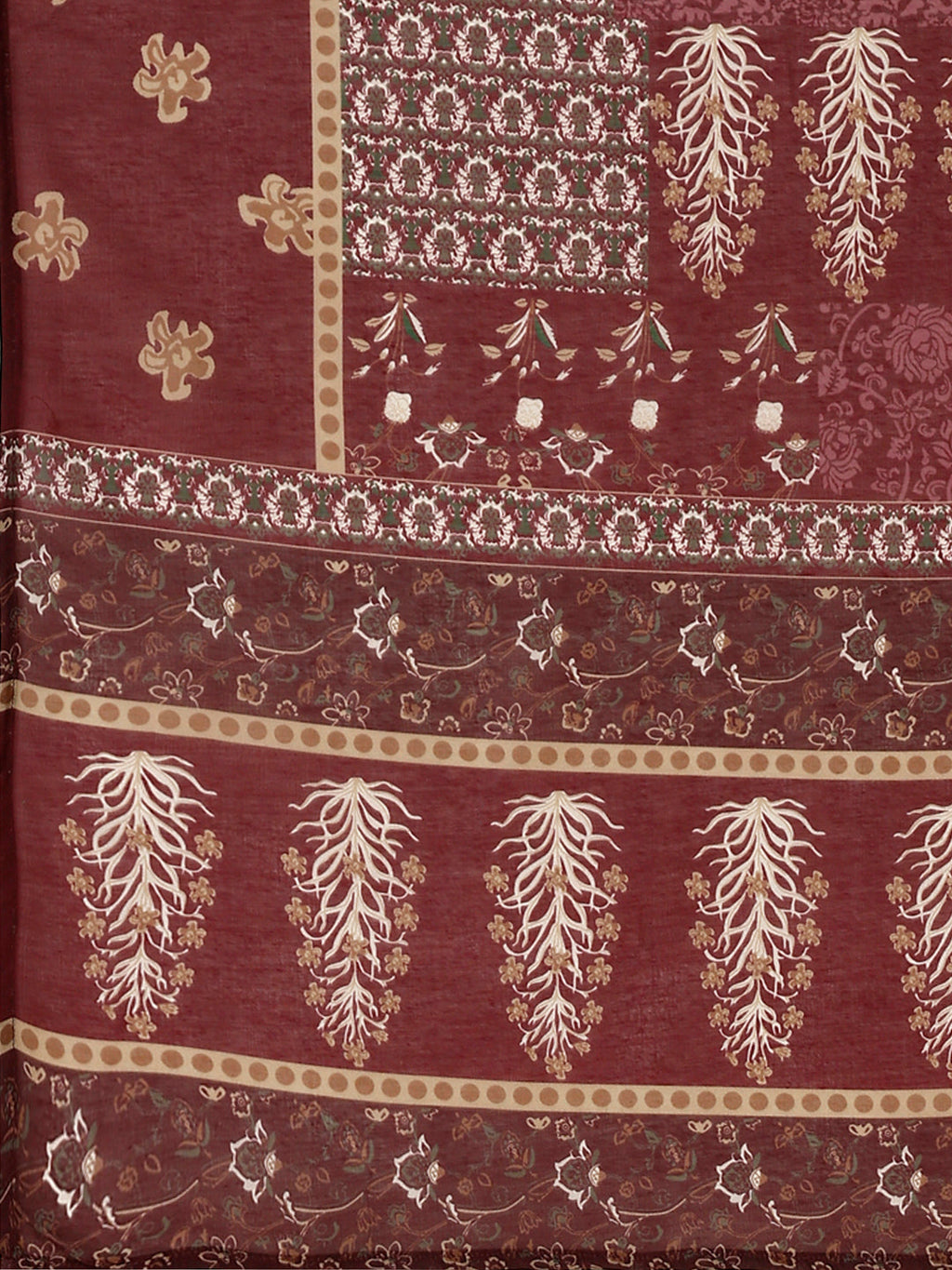 Hand Embroidered & Printed Kurta With Pant & Dupatta, Multicolor - Hiral Fashion - Distacart