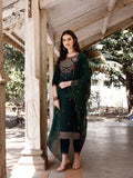Embroidered Kurta With Pant & Organza Embroidered Dupatta Premium, Multicolor - Hiral Fashion - Distacart