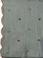 Embroidered Kurta With Pant & Organza Embroidered Dupatta Premium, Multicolor - Hiral Fashion - Distacart
