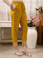 Pakistani Embroidered Kurta With Pant & Embroidered Dupatta Premium Luxury, Multicolor - Hiral Fashion - Distacart