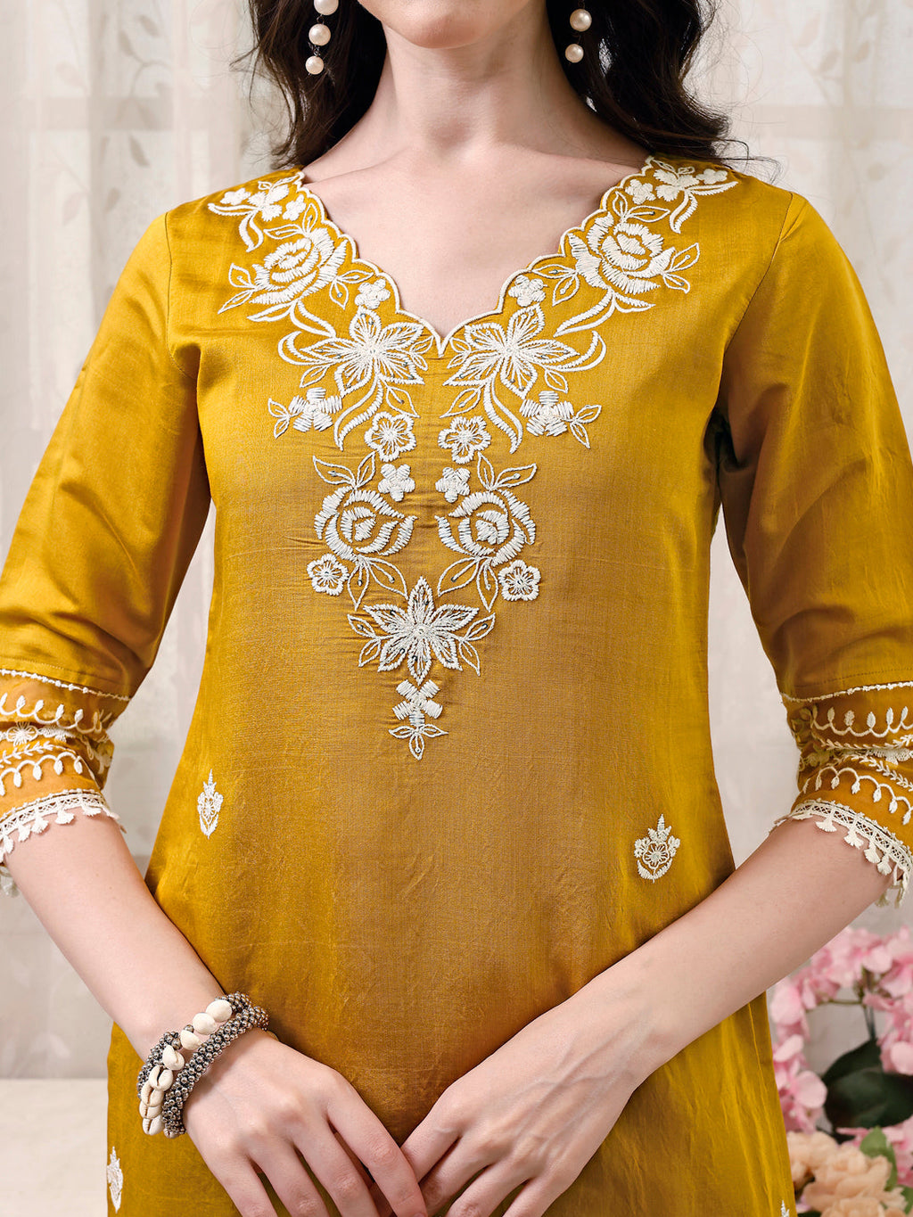 Pakistani Embroidered Kurta With Pant & Embroidered Dupatta Premium Luxury, Multicolor - Hiral Fashion - Distacart
