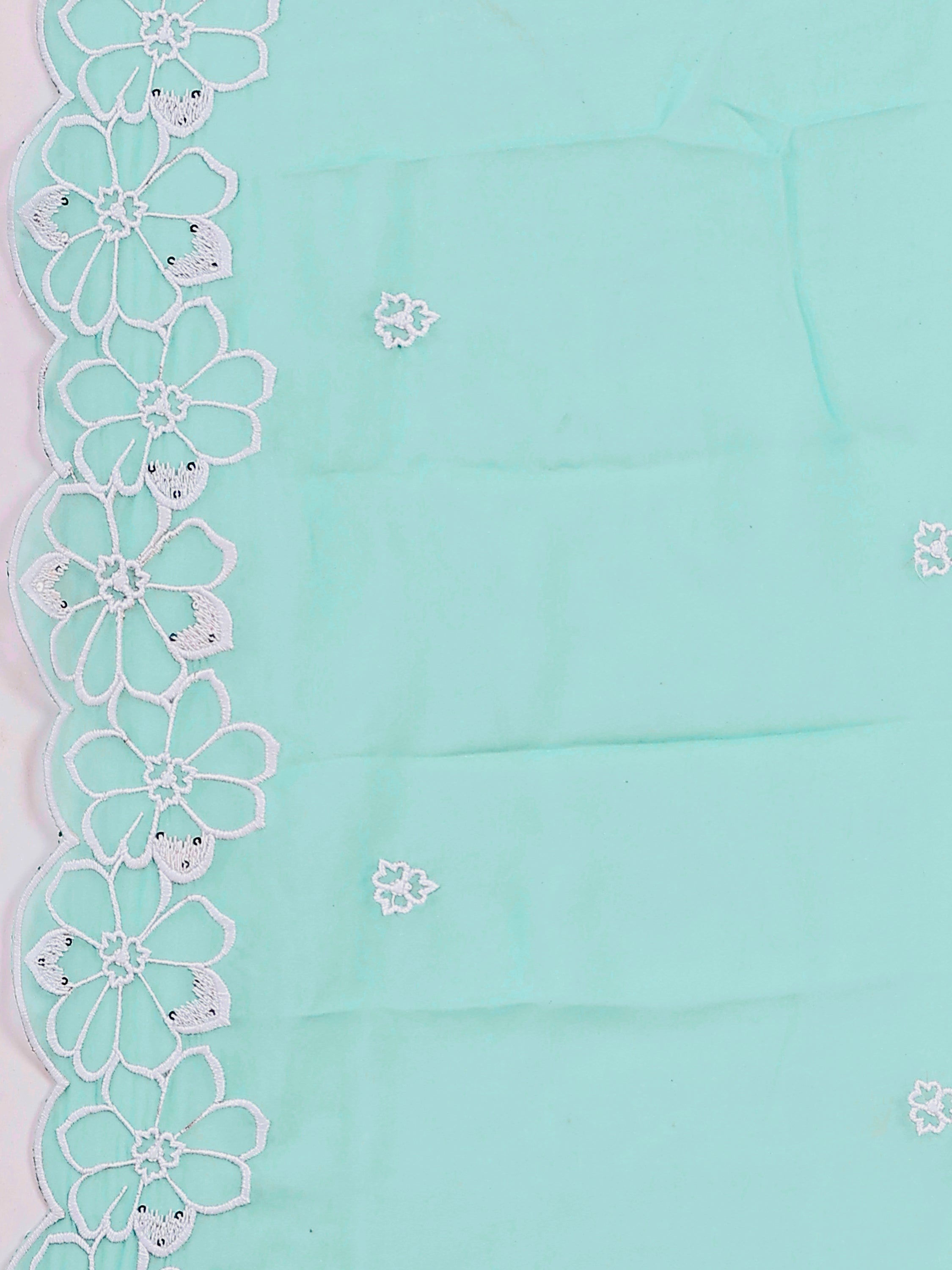 Pakistani Embroidered Kurta With Pant & Embroidered Dupatta, Green - Hiral Fashion - Distacart