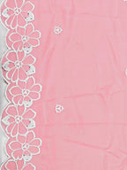 Pakistani Embroidered Kurta With Pant & Embroidered Dupatta, Peach - Hiral Fashion - Distacart