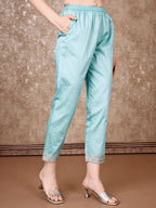 Embroidered & Floral Printed Kurta With Pant & Dupatta Premium Luxury, Multicolor - Hiral Fashion - Distacart