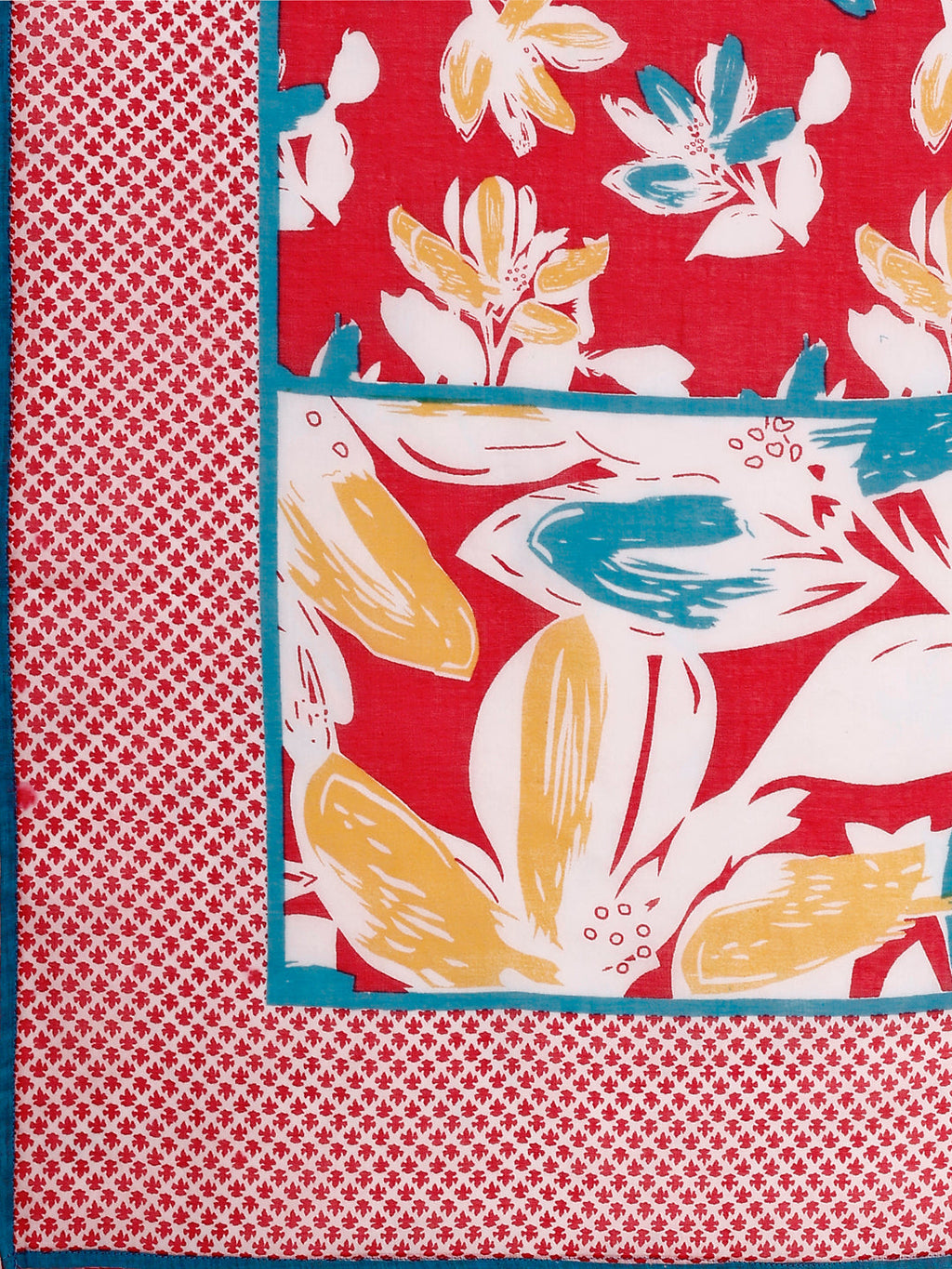 Floral Printed Cotton Kurta With Pant & Dupatta, Pink - Hiral Fashion