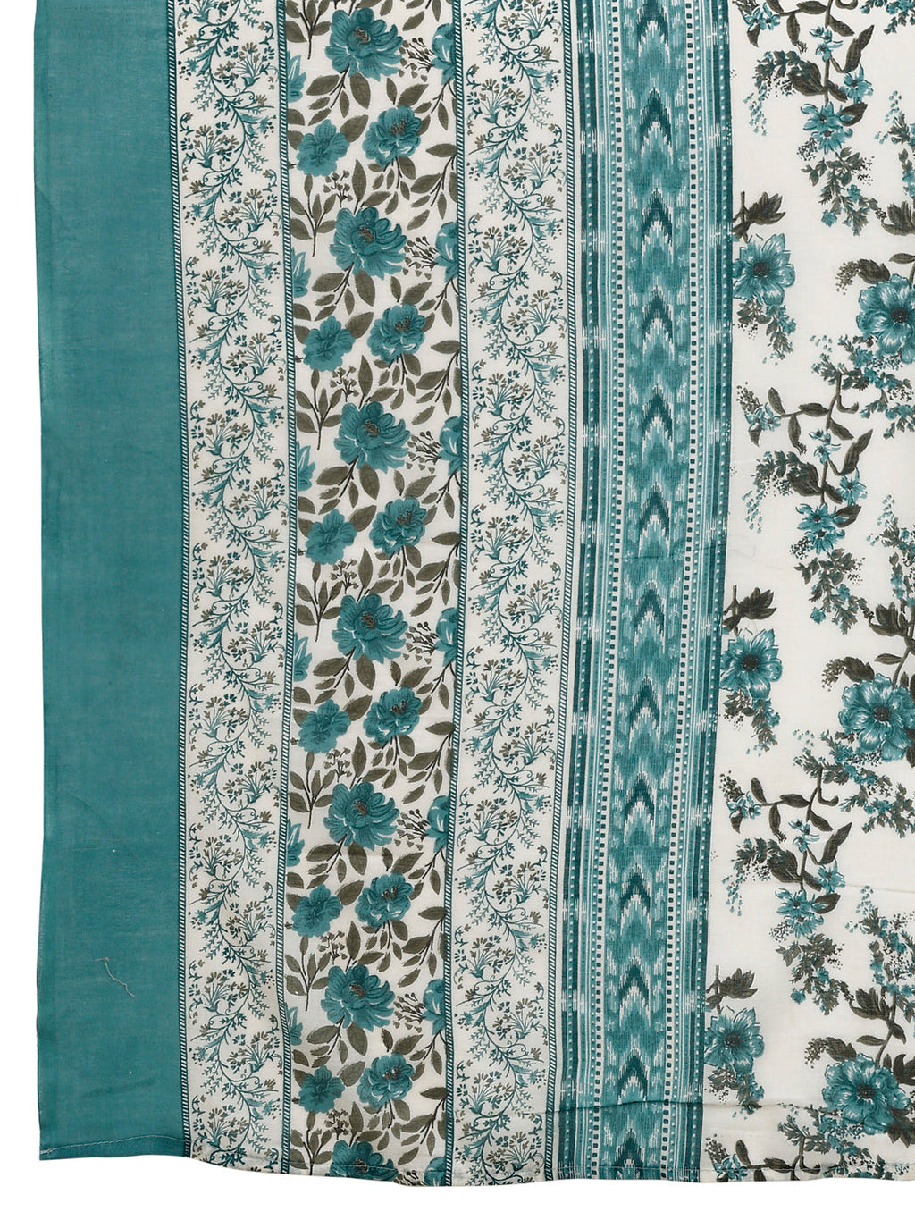 Floral Printed Anarkali Kurta With Pant & Dupatta Luxury Premium, Multicolor - Hiral Fashion