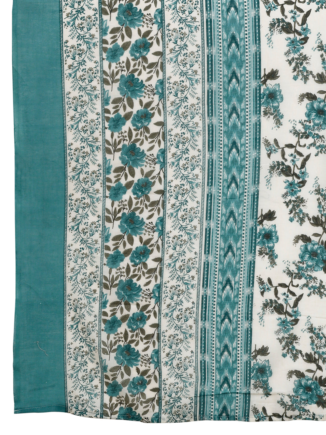 Floral Printed Anarkali Kurta With Pant & Dupatta Luxury Premium, Multicolor - Hiral Fashion