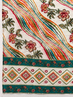 Mirror Embroidery And Shibori Printed Kurta With Pant & Dupatta, Multicolor - Hiral Fashion - Distacart