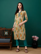 Mirror Embroidery And Shibori Printed Kurta With Pant & Dupatta, Multicolor - Hiral Fashion - Distacart
