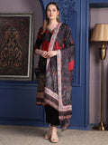 Hand Embroidered & Printed Kurta With Pant & Dupatta, Black - Hiral Fashion - Distacart