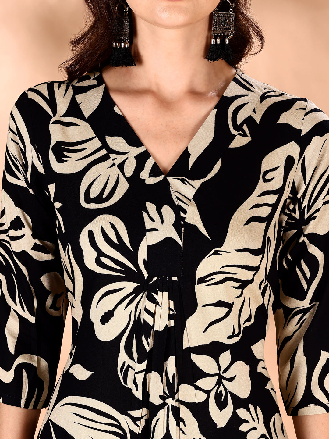 Botanical Printed Co Ords Set, Black - Hiral Fashion - Distacart