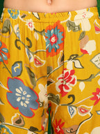 Botanical Printed Co Ords Set, Yellow - Hiral Fashion - Distacart