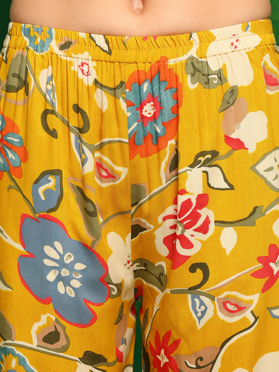 Botanical Printed Co Ords Set, Yellow - Hiral Fashion - Distacart