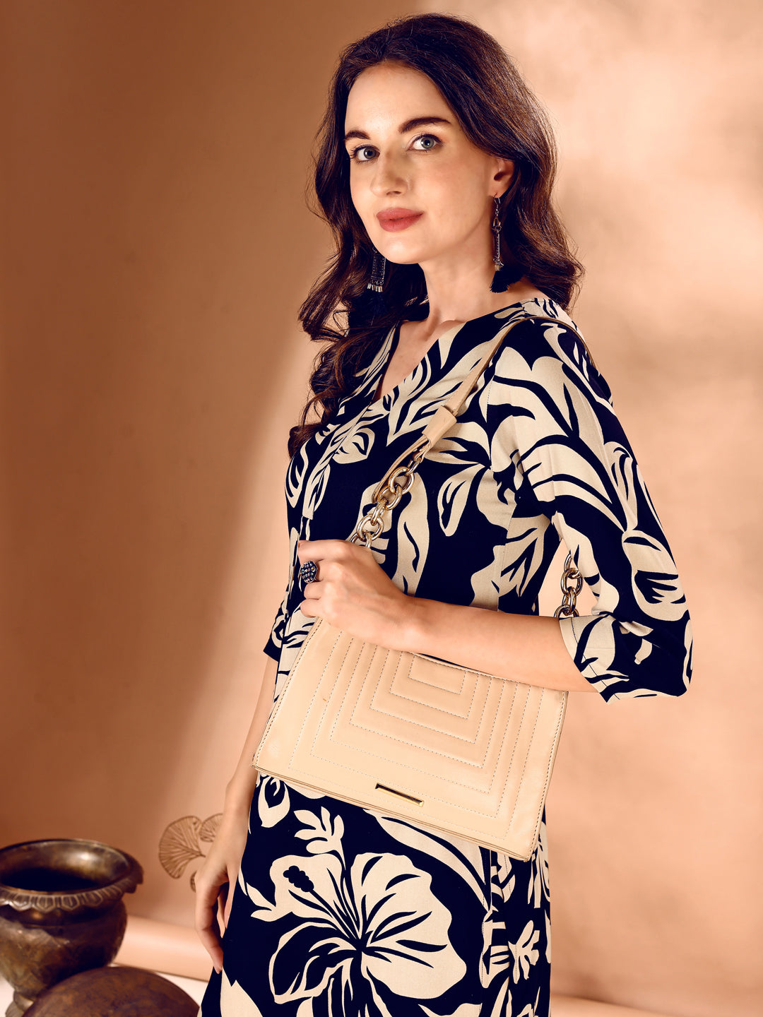 Botanical Printed Co Ords Set, Navy Blue - Hiral Fashion - Distacart