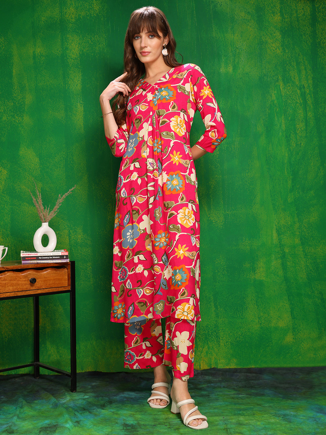 Botanical Printed Co Ords Set, Rani - Hiral Fashion - Distacart