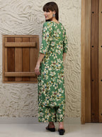 Floral Printed Co-Ords, Green - Hiral Fashion