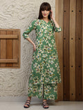 Floral Printed Co-Ords, Green - Hiral Fashion