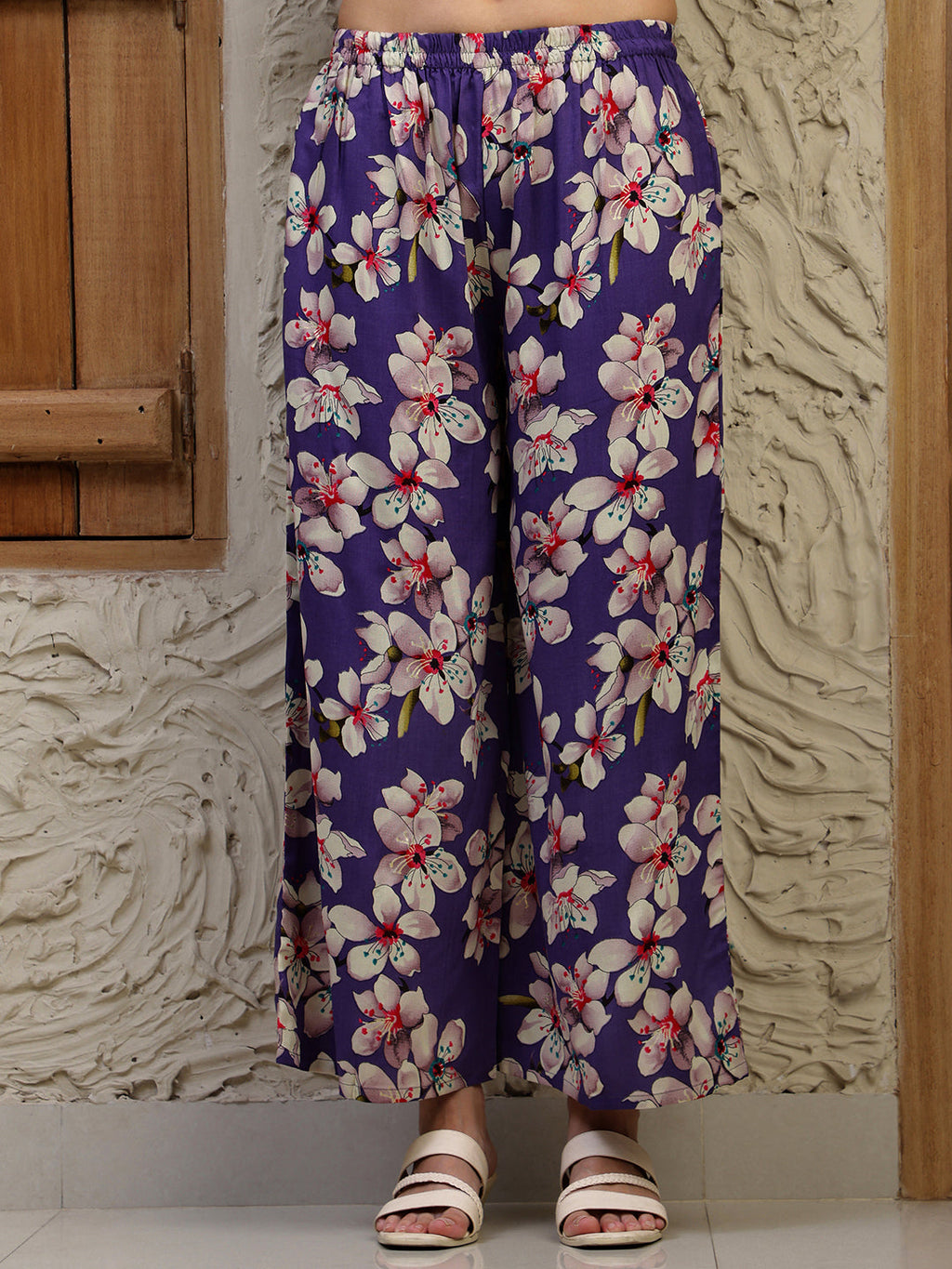Floral Printed Co-Ords, Purple - Hiral Fashion - Distacart