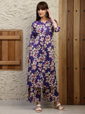 Floral Printed Co-Ords, Purple - Hiral Fashion - Distacart