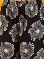 Embroidered & Floral Printed Kurta With Palazzo Co-Ords Set, Black - Hiral Fashion - Distacart