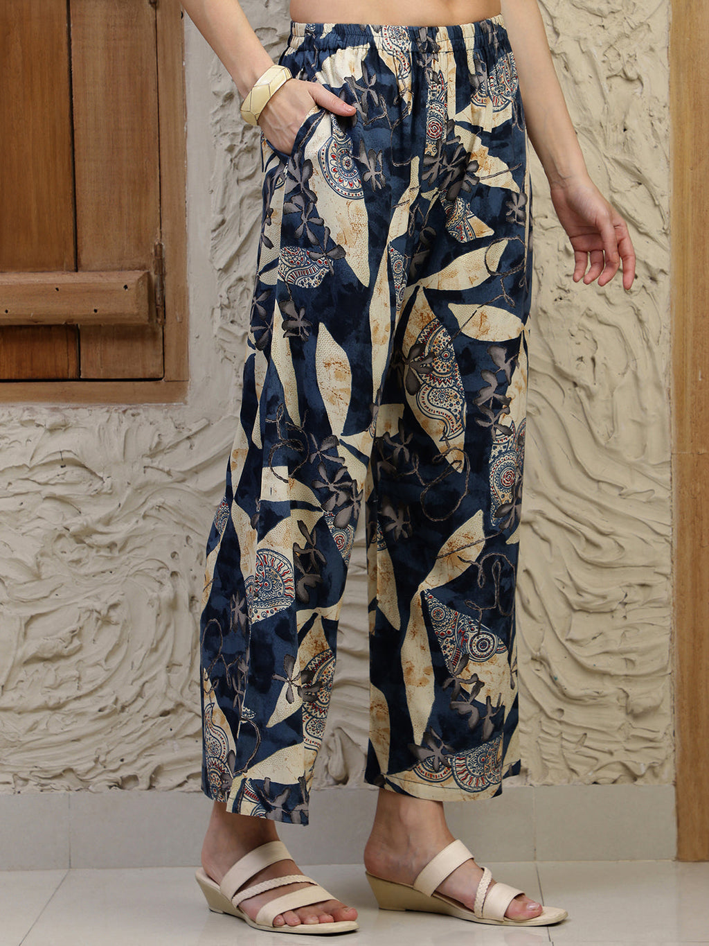 Versatile Printed Co-Ords, Navy Blue - Hiral Fashion - Distacart