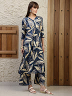 Versatile Printed Co-Ords, Navy Blue - Hiral Fashion - Distacart