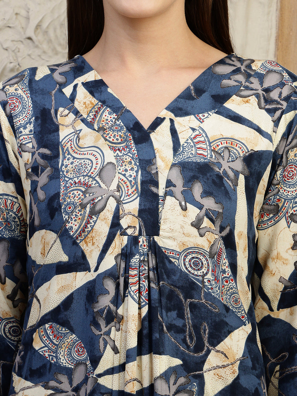 Versatile Printed Co-Ords, Navy Blue - Hiral Fashion - Distacart
