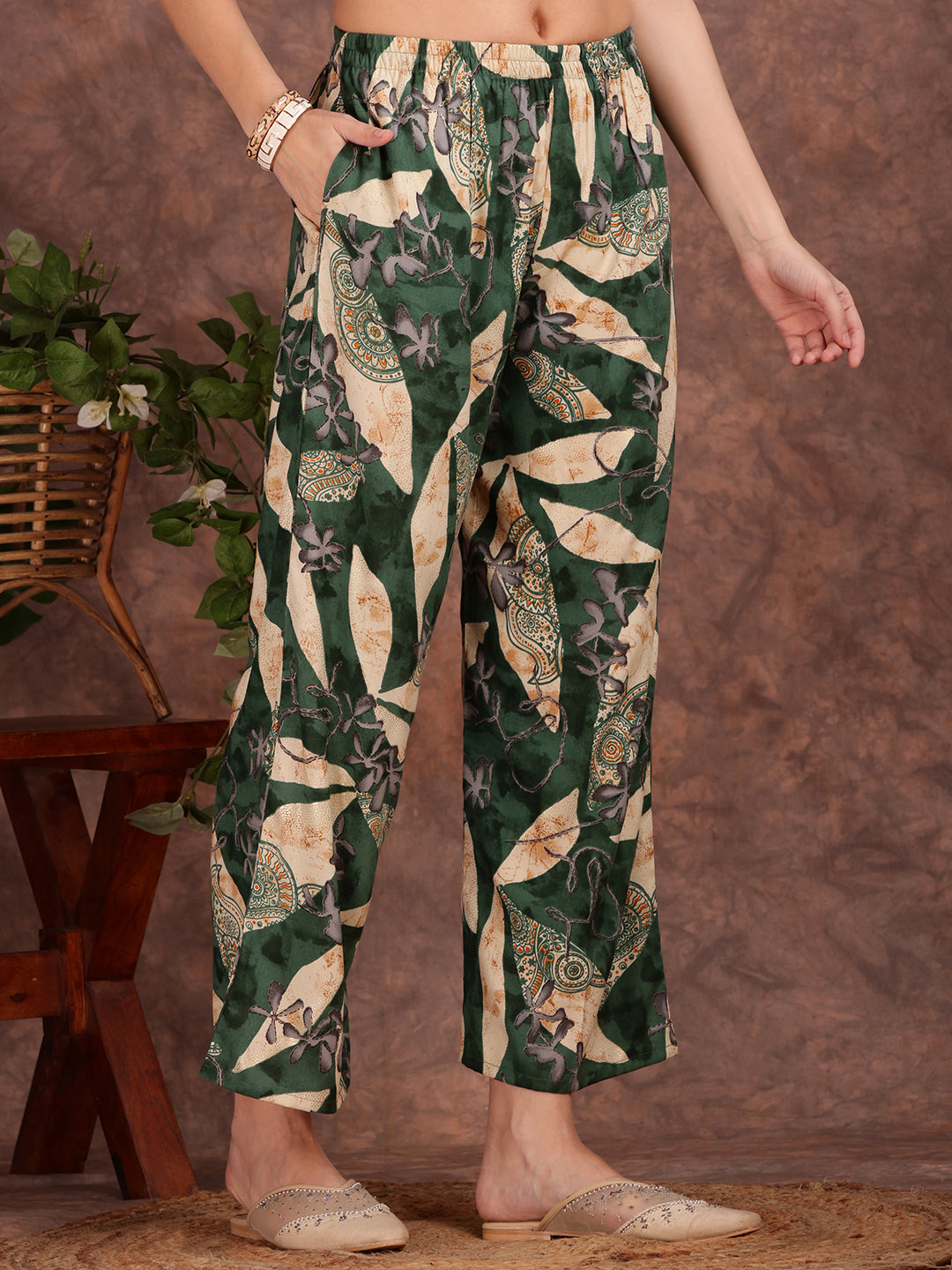 Versatile Printed Co-Ords, Green - Hiral Fashion - Distacart