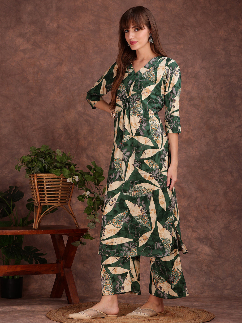 Versatile Printed Co-Ords, Green - Hiral Fashion - Distacart