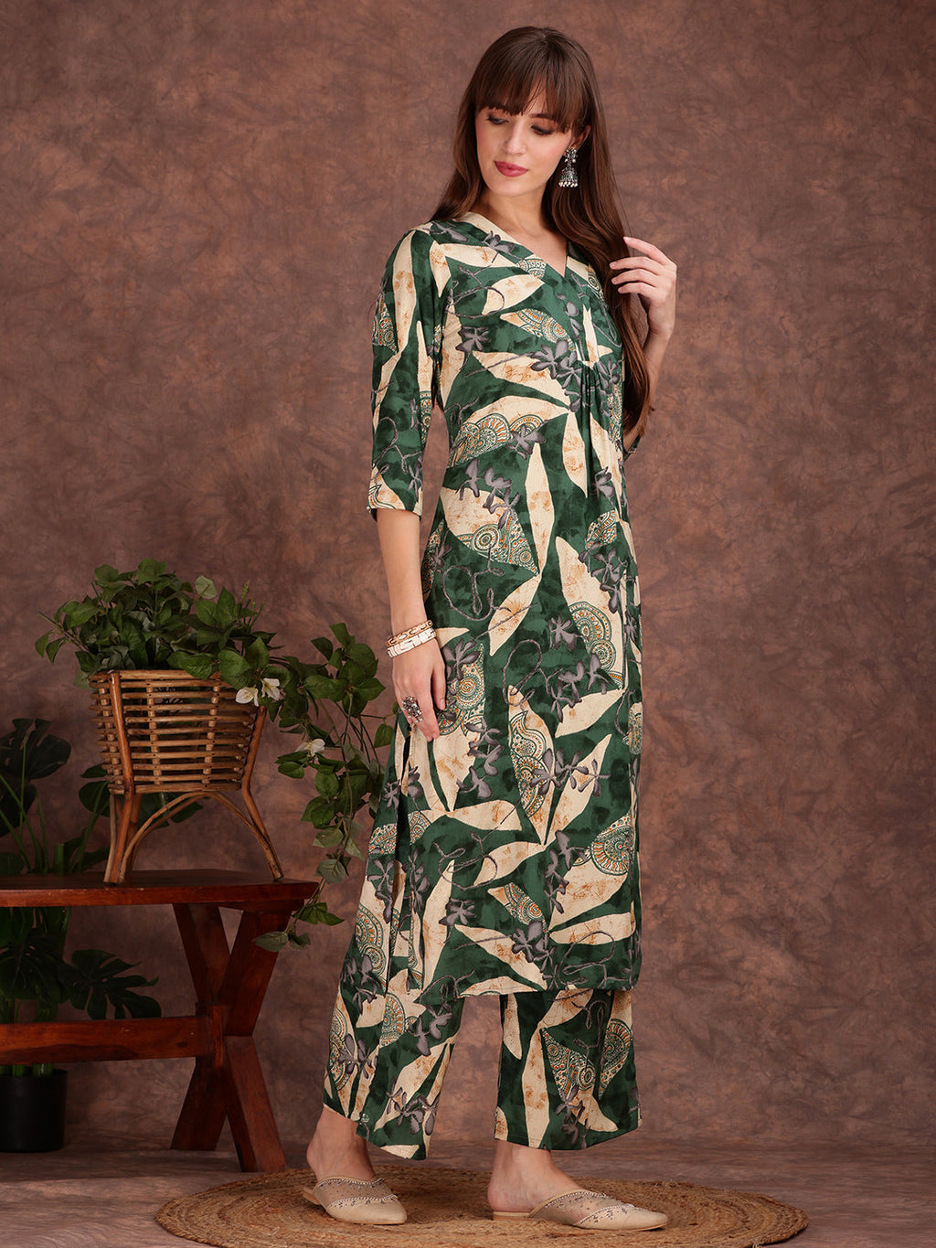Versatile Printed Co-Ords, Green - Hiral Fashion - Distacart