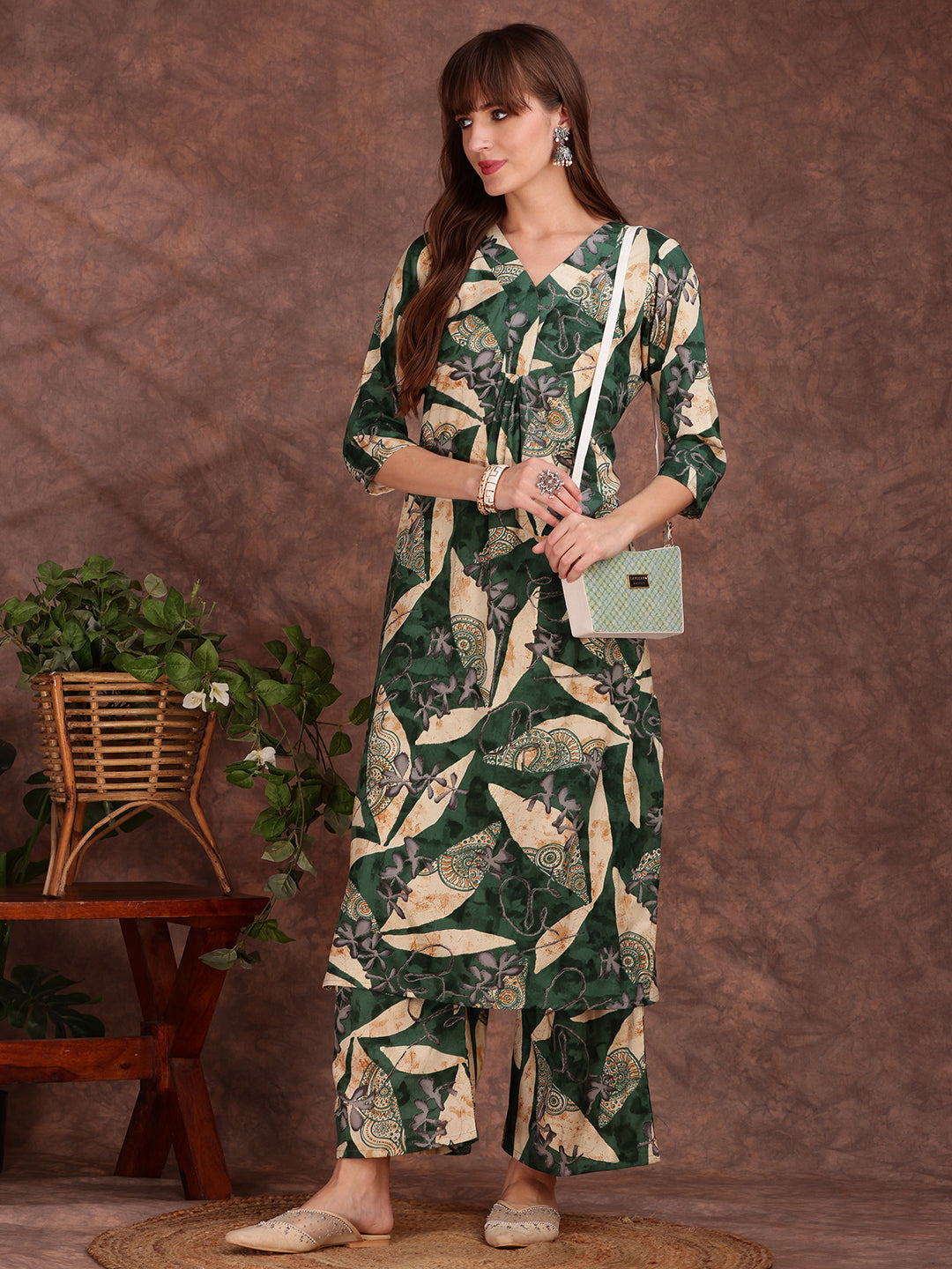 Versatile Printed Co-Ords, Green - Hiral Fashion - Distacart